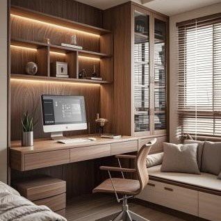 Corner Desk Built-in factory