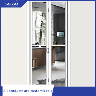 সাদা অ্যালুমিনিয়াম দ্বিগুণ দরজা