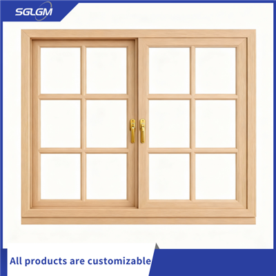 কাঠের প্লাস্টিক কম্পোজিট উইন্ডোজ